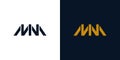 .Modern and cool MM logo design Royalty Free Stock Photo