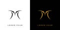 Modern and cool M logo design Royalty Free Stock Photo