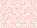 Modern coral lace seamless texture, great design for any purposes. Vector retro illustration. Grunge background. Royalty Free Stock Photo