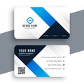 Modern corporate blue business card template design Royalty Free Stock Photo