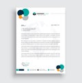 Modern corporate clean business letterhead design template.