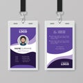 Modern corporate ID card design template