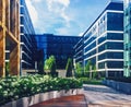 Modern corporate office buildings in the city center Royalty Free Stock Photo