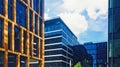 Modern corporate office buildings in the city center Royalty Free Stock Photo