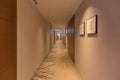 Modern corridor in a luxury hotel Royalty Free Stock Photo