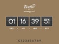 Modern countdown timer