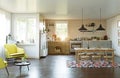 Modern country style kitchen Royalty Free Stock Photo