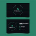 Modern and creative business card template. Minimalist and clean name card. Two sided cards. Royalty Free Stock Photo