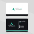 Modern and creative business card template. Minimalist and clean name card. Two sided cards. Royalty Free Stock Photo