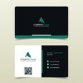 Modern and creative business card template. Simple and clean name card. Two sided cards. Horizontal business card. Royalty Free Stock Photo