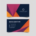 Modern creative business card template. Visiting card set with abstract pattern. Modern creative business card template. Visiting Royalty Free Stock Photo