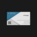 Modern Creative and Clean Business Card Template with blue