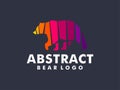 Modern Creative Colorful Bear Unique Elegant Logo Design Inspiration Royalty Free Stock Photo