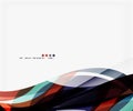 Modern creative curve background with copy space Royalty Free Stock Photo