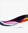 Modern creative curve background with copy space Royalty Free Stock Photo