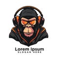 Modern Creative Esport Vector Monkey Face Modern Logo art design drawing