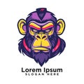 Modern Creative Esport Vector Monkey Face Modern Logo art design drawing