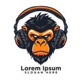 Modern Creative Esport Vector Monkey Face Modern Logo art design drawing