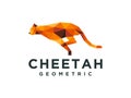 Modern Creative Geometric Cheetah Jaguar Tiger Speed Logo Design Inspiration Royalty Free Stock Photo