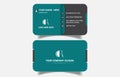 Modern creative professional business card design template