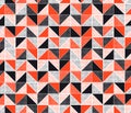 Modern creative seamless sharp & stylized triangle mosaic geometric pattern design Royalty Free Stock Photo
