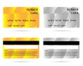 Modern credit card, business VIP card, member card