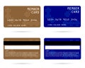 Modern credit card, business VIP card, member card