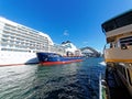 Modern Cruise Ship Docked in Sydney Harbour, Australia Royalty Free Stock Photo