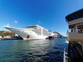 Modern Cruise Ship Docked in Sydney Harbour, Australia Royalty Free Stock Photo