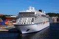 Modern cruise ship in Norway Royalty Free Stock Photo