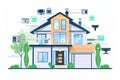 Modern ctv setup integrates smart home security with efficient sensors, reliable cameras, shatter-proof locks, and safeguard illus