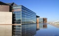 Arizona, Tempe: Center for the Arts - Glass Front towards Town Lake Royalty Free Stock Photo