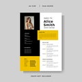 Modern Curriculum Vitae design template vector