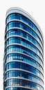 Modern Curved Office Building Facade Royalty Free Stock Photo