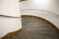 Modern curving staircase