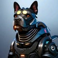 modern cyborg robot dog Royalty Free Stock Photo