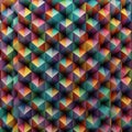 Modern 3D Geometric Cubes Pattern High-Resolution Vibrant Design Royalty Free Stock Photo
