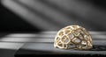 Modern 3D Printed Geometric Dome Sculpture Royalty Free Stock Photo