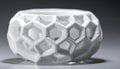 Modern 3D Printed Honeycomb Geometric Design Royalty Free Stock Photo