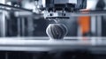 3d printer creating modern vase in laboratory setting