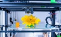 Modern 3D printing. 3d printer mechanism working yelement design of the device during the processes. Royalty Free Stock Photo