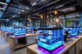 Modern 3D Printing Lab with Advanced Technology Royalty Free Stock Photo