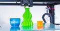 Modern 3D printing. 3d printer mechanism working yelement design of the device during the processes. Royalty Free Stock Photo