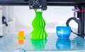 Modern 3D printing. 3d printer mechanism working yelement design of the device during the processes. Royalty Free Stock Photo
