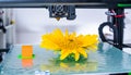 Modern 3D printing. 3d printer mechanism working yelement design of the device during the processes. Royalty Free Stock Photo