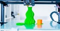 Modern 3D printing. 3d printer mechanism working yelement design of the device during the processes. Royalty Free Stock Photo