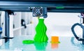 Modern 3D printing. 3d printer mechanism working yelement design of the device during the processes. Royalty Free Stock Photo