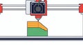 Modern 3D Printing Process Illustration Extruder Head Building Multi Colored Object Layer by Layer Additive Manufacturing Technolo Royalty Free Stock Photo