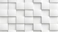 Modern 3D White Wall Panel Background with Square Texture for Interior Design Inspiration Royalty Free Stock Photo