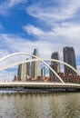 Modern Dagu bridge in front of the Jiefang Bridge Wharf in Tianjin